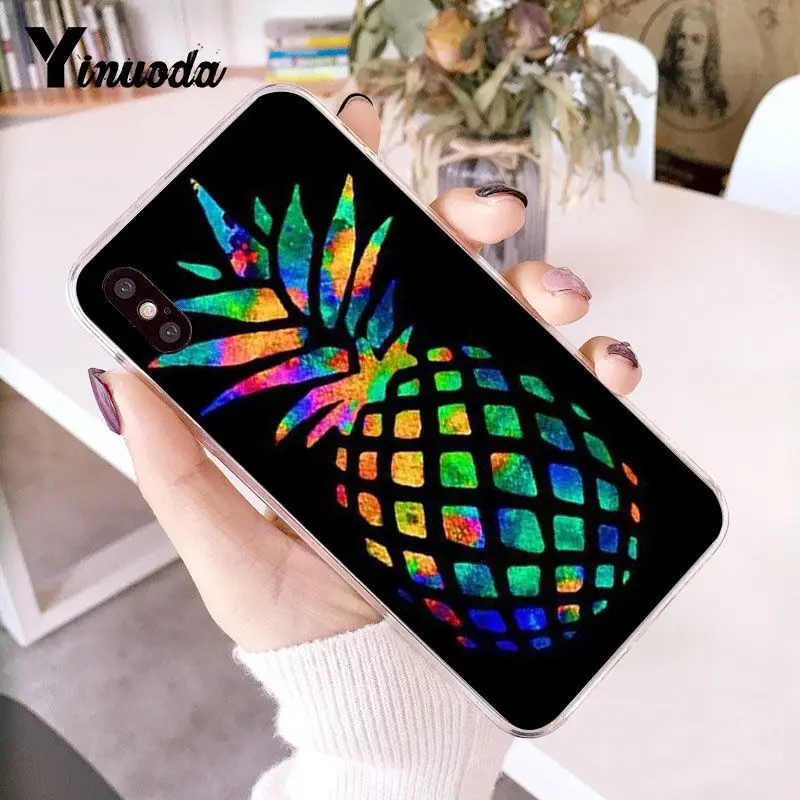 colorful pink gold pineapple