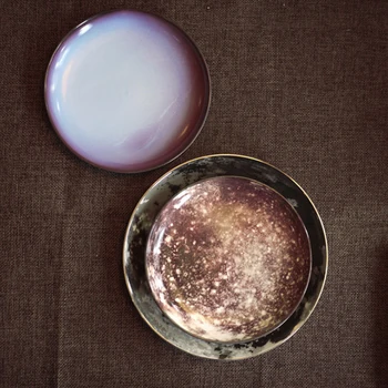 

Universe Planet Ceramic Breakfast Heavenly body Plate Beef Dishes Dessert Dish Fruit Snack Plate Simple Creative Plate