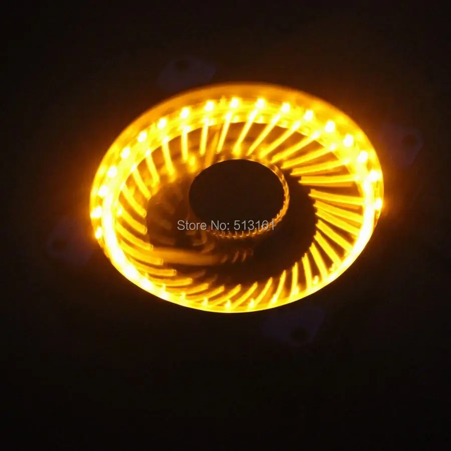Yellow LED Case Fans 120MM 5
