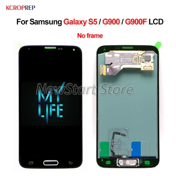 

For Samsung Galaxy S5 G900 G900F LCD Display Touch Screen Digitizer Assembly Replacement Accessory For Samsung S5 lcd No Frame