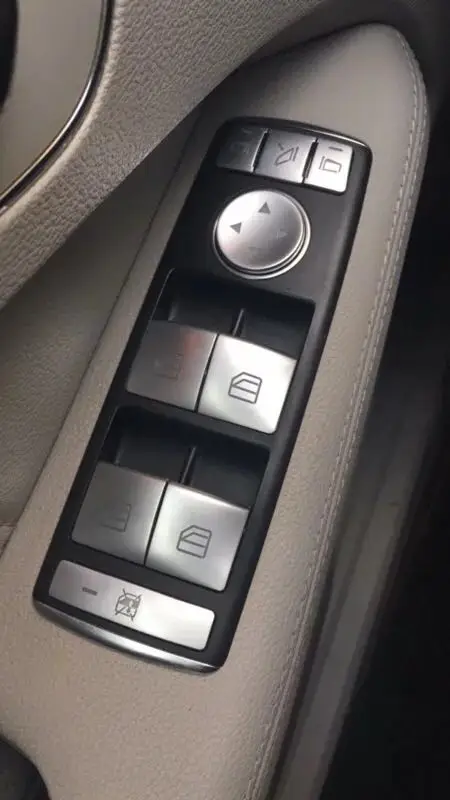 Стекло автомобиля Лифт кнопка накладка наклейка для Mercedes Benz A/B/C(W204)/E(W212)/GLA/CLA/GLK/GL/ML/GLE-class