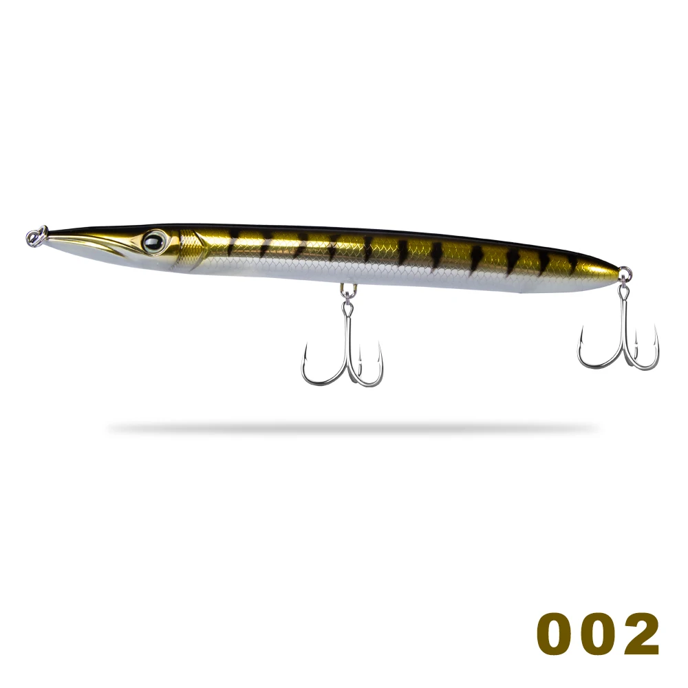 Stickbaits para Pesca Leerfish e Bluefish Hunthouse Isca Barracuda Lure 32g Longo Fundição Lápis Topwater Iscas 190mm 8 Esporte e Lazer
