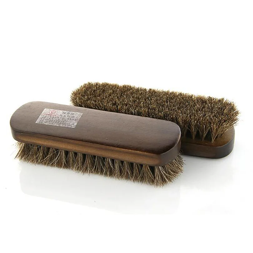 Boot Brush, 3 Pieces Shoe Brushes Horse Hair Brush for Leather, Shoe Polish  Brush,Gentle and Effective Shoe Cleaning Tool - AliExpress