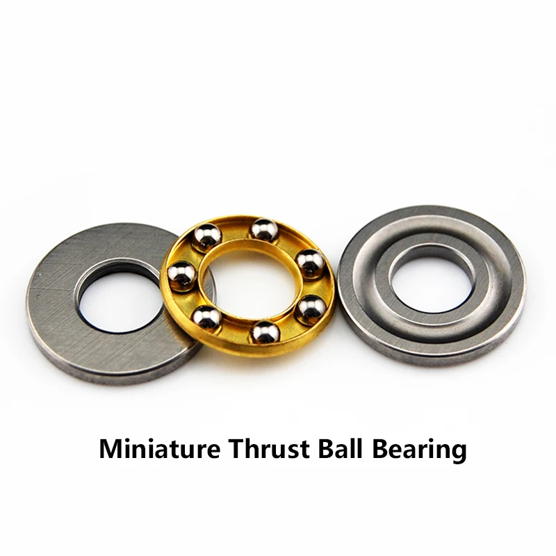 10 pieces 4mm x 4mm Thick ID OD F4-10M Axial Ball Thrust Bearing x 10mm