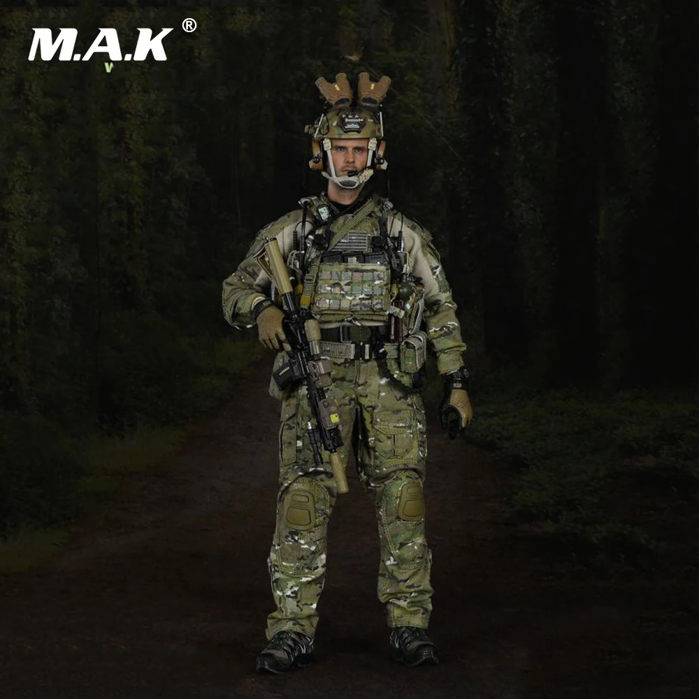 

Full Set Action Figure 1/6 Scale 12'' Male Mission Unit Seal Figure Woodland Warfare Tier-1 Operator Part IV for Collection