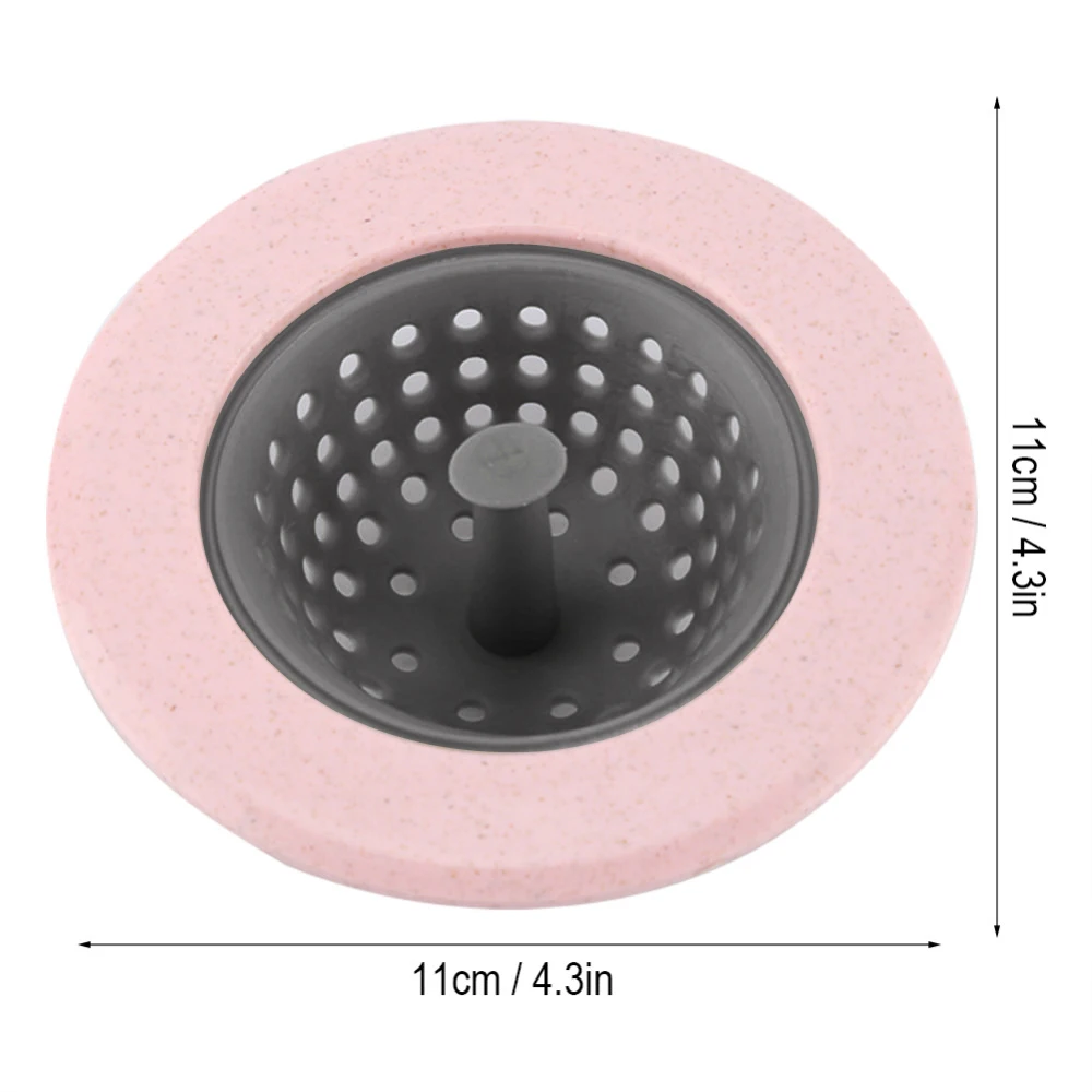 Bathroom Kitchen Plastic Sink Strainer Washbasin Sink Filter Silica Gel Anti-blocking Sink Drains Cover Pink Bathroom Kitchen Plastic Sink Strainer Washbasin Sink Filter Silica Gel Anti-blocking Sink Drains Cover Pink
