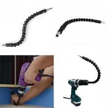 Высокое качество пластик+ металл Электроника дрель черный 295 мм гибкие биты вала удлинительная Отвертка Держатель Бит соединение звено