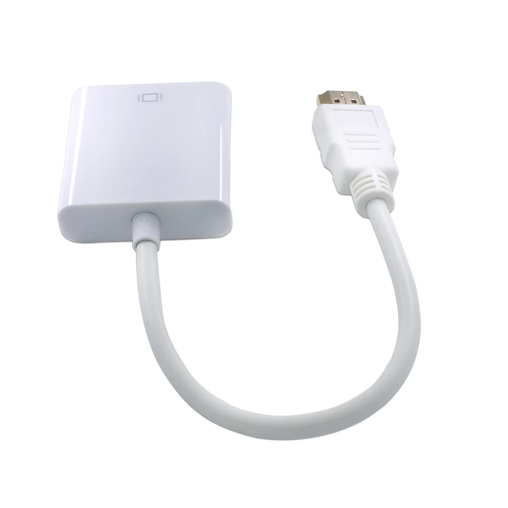 TISHRIC HDMI إلى VGA مهائي كابلات الذكور إلى الإناث محول الفيديو 1080 P الرقمية إلى التناظرية الذهب HDMI2VGA لأجهزة الكمبيوتر المحمول PC العارض TISHRIC HDMI إلى VGA مهائي كابلات الذكور إلى الإناث محول الفيديو 1080 P الرقمية إلى التناظرية الذهب HDMI2VGA لأجهزة الكمبيوتر المحمول PC العارض
