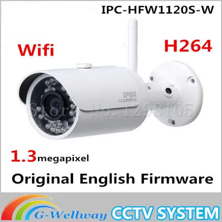 

Original Dahua 960P IPC-HFW1120S-W wifi wireless IP camera system P2P wireless Wifi Dahua Easy4 ip cloud support IP camera