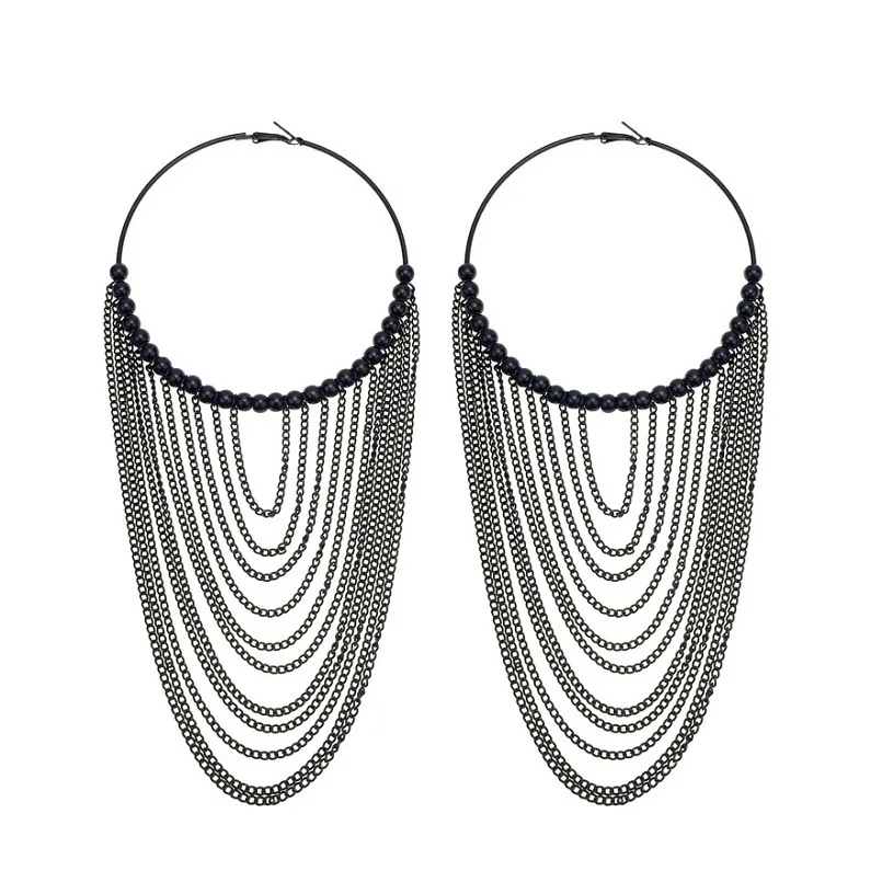 MANILAI-Fashion-Circular-Metal-Long-Tassel-Earrings-For-Women-Indian-Jewelry-Chain-Dangle-Earrings-Gold-Color (1)