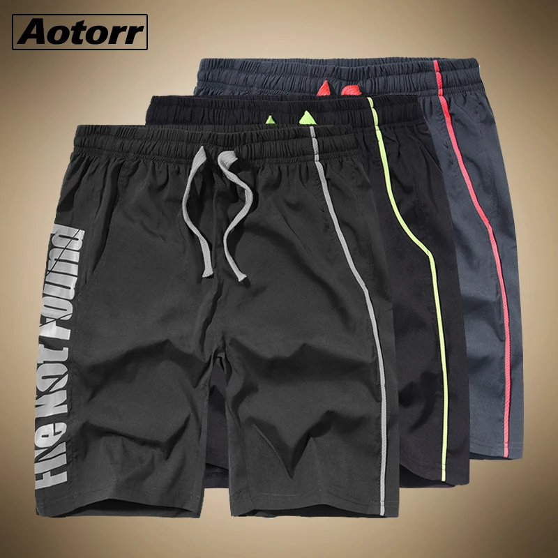 

Men's Sport Running Beach Shorts Outwork Trunk Pants Quick-drying Pocket Men Solid Male Breathable Boardshort Men Gym Pants