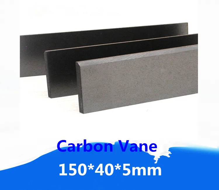 

150*40*5mm Graphite Vanes carbon blade EK60 carbon graphite plate for Rietschle Vacuum Pumps Rietschle Vanes