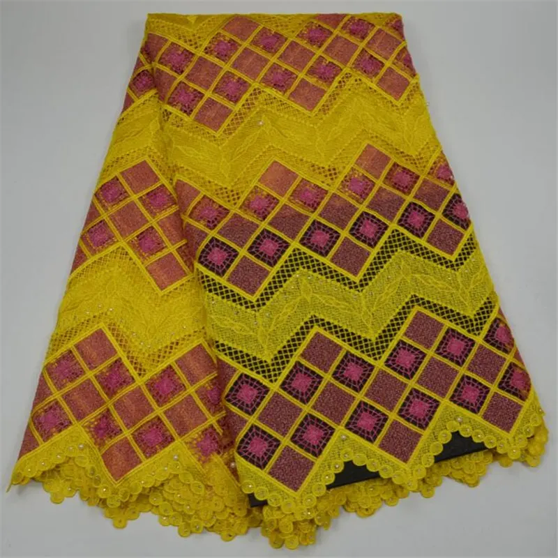 Африканская гипюровая кружевная ткань для свадебного платья гипюр с кружевами кружевная ткань для пошива Дамское Платье вечерние 30