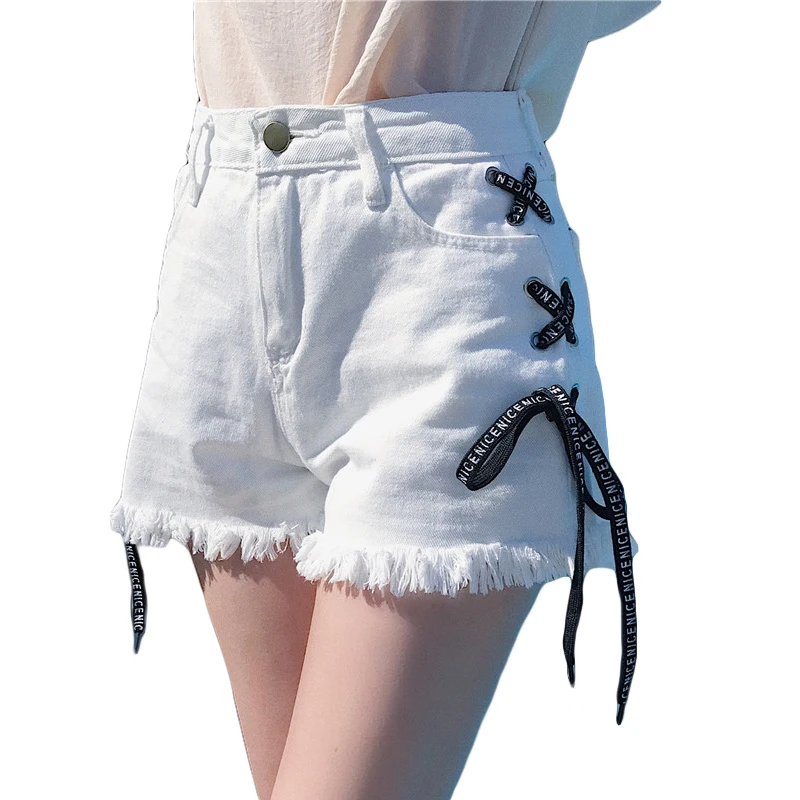2018 Summer New Fashion Vintage Style Loose Short Jeans
