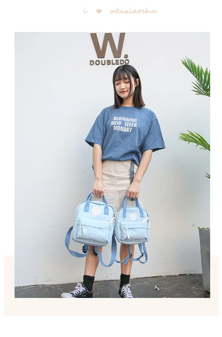 feminina para meninas adolescentes mochila feminina mini pai-criança mochila