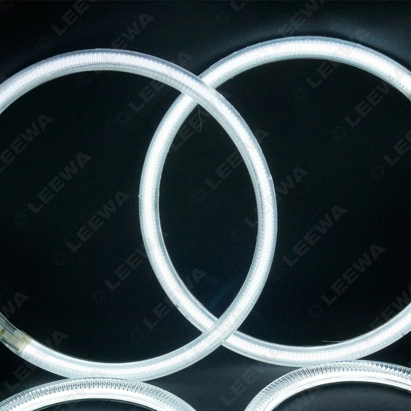 LEEWA 2X80 мм 2X124 Автомобильный CCFL ангельские глазки свет Halo кольца наборы фар для Toyota