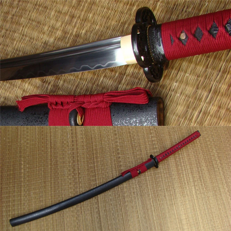 完全手作り日本刀の剣利用可能でクレイ律ハモン1095鋼ブレード 送料無料 Sword Sword Sword Katanasword 1095 Aliexpress