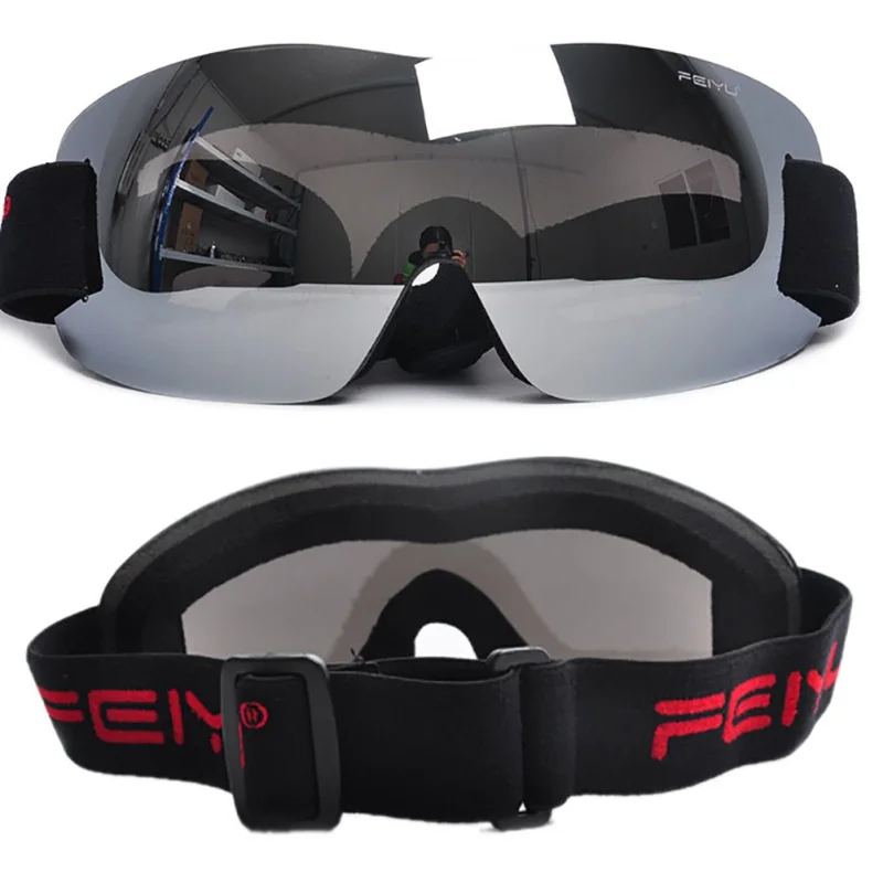 Skiing Goggles Women Men PC Single Layer UV Protection Anti-fog Sponge Sports Climbing Cycling Glasses Eyewear