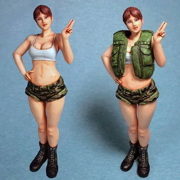 

Resin Figure Kit 1/20 Military Girl Vietnam War version Model Kit