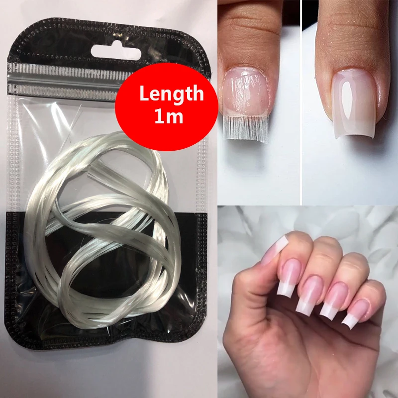 Стекловолокно гвозди шелковые волокна для наращивания ногтей Fibernails строитель