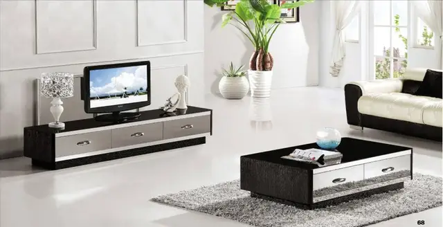French Style Furniture Coffee Table,TV Cabinet 2 Piece Set