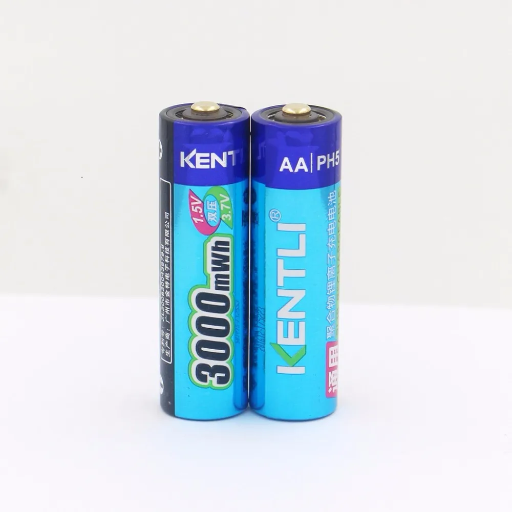 KENTLI 2 шт 1,5 v 3000mWh AA литиевая аккумуляторная батарея+ 1 шт 4 слоты USB умное зарядное устройство