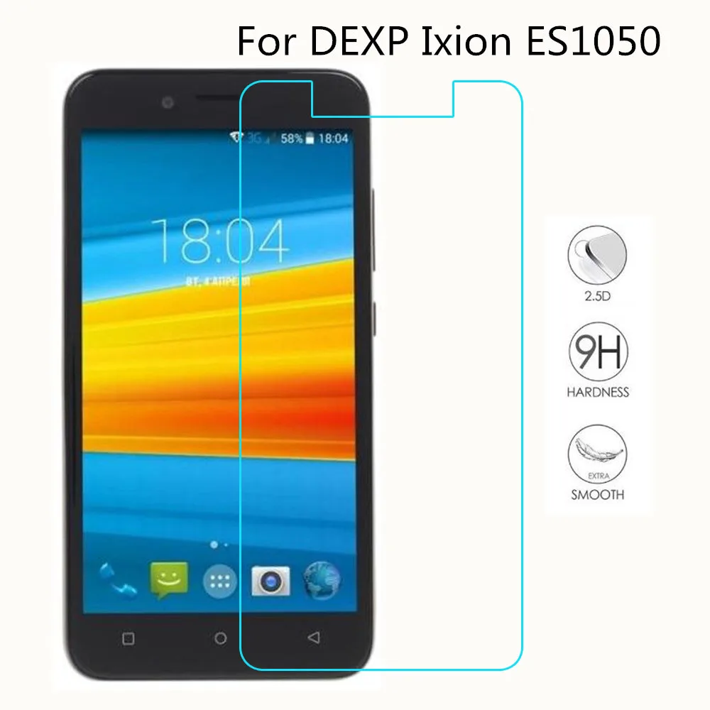 Ультратонкое закаленное стекло 2.5D 0 26 мм для DEXP Ixion ES1050 усиленная Защитная пленка