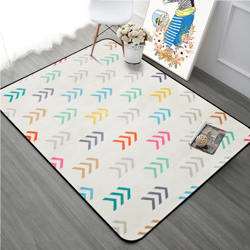 

Modern Minimalist Nordic Geometric Arrow Carpet Living Room Coffee Table Bedroom Room Full Bedside Blanket Rectangle