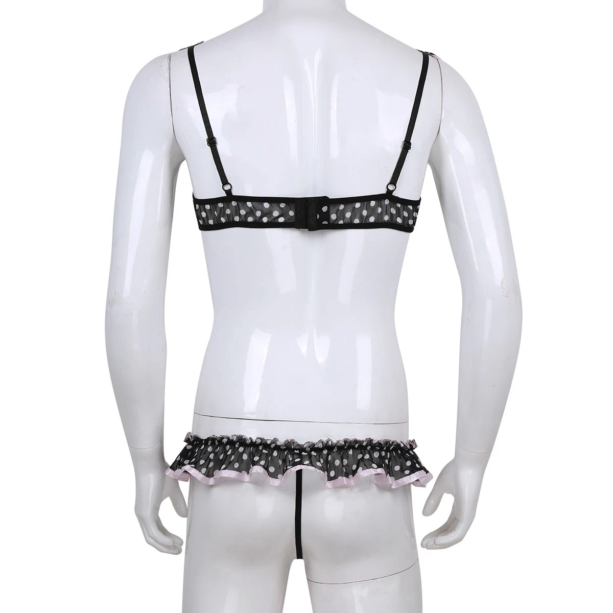 Мужское сексуальное нижнее белье Sissy Baby Doll мягкий комплект с рюшами эротический