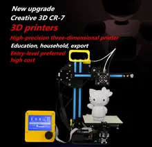 Новый Дизайн Creality CR-7 Мини 3D Принтер, самосборки 3d-принтер Быстро DIY Свой Собственный Высокая Скорость 3D Принтер Бесплатная Доставка DHL