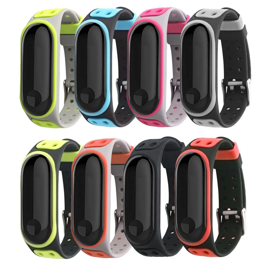 Сменный Браслет из силикагеля спортивный ремешок для Xiaomi Mi Band 3 Смарт часы