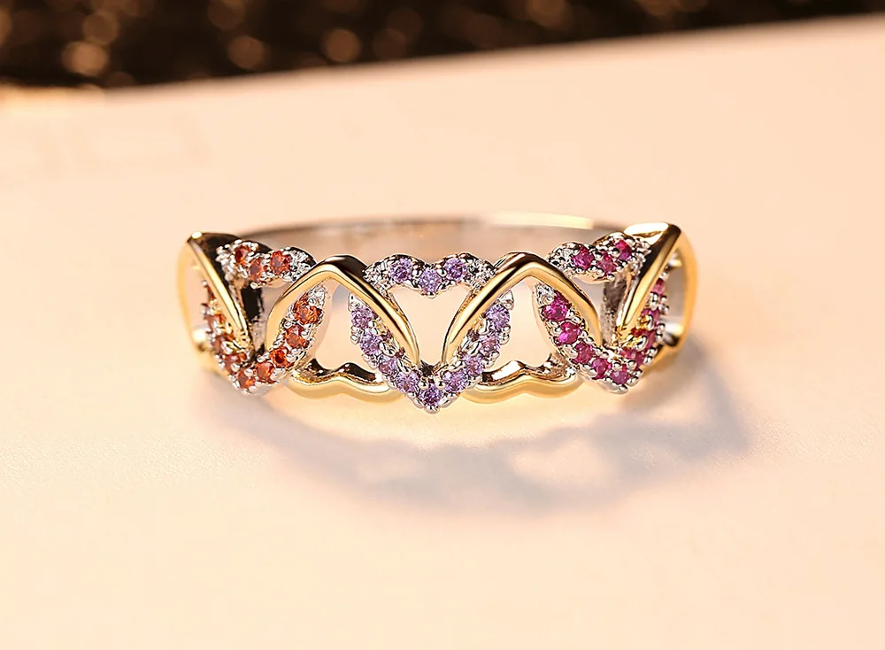 Colorful Heart-shaped Ring 6
