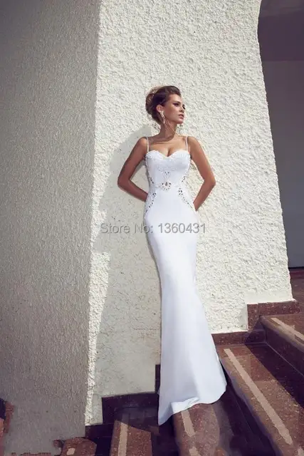 Modern Elegant Simple Sexy Sweetheart Bridal Gowns Sheath Wedding