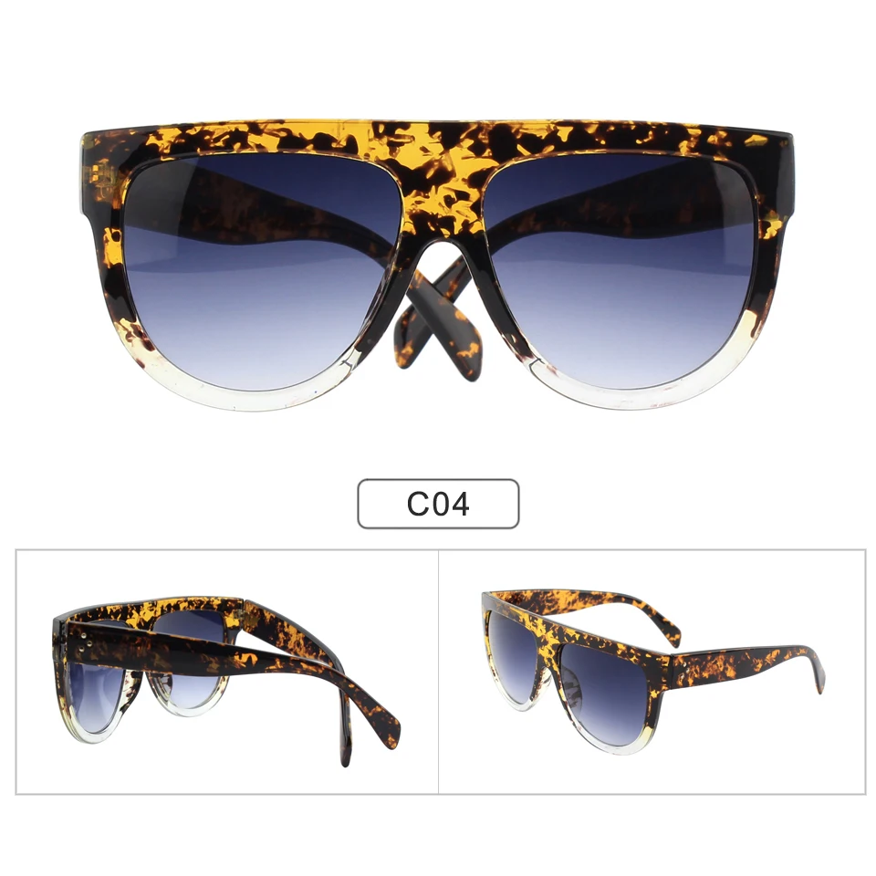 CGID Sun Glasses For Women Brand Designer Fashion Luxury Oversized Vintage Sunglasses Retro Female Flat Eyewear with UV400 MJ69