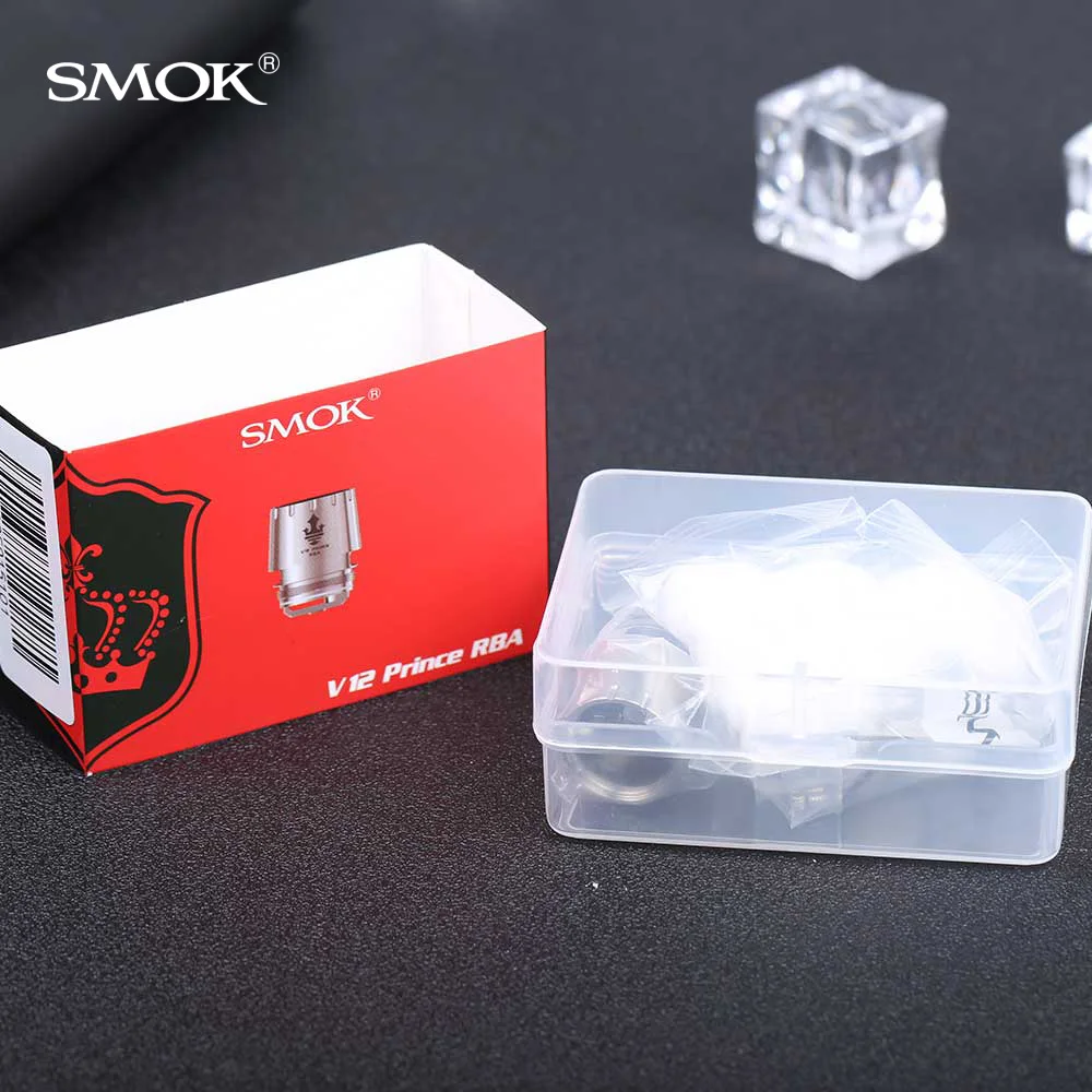 

SMOK TFV12 Prince RBA 0.25ohm Resistance For TFV12 Prince Tank Replacement Atomizer RBA Coil Head Smok Mag Kit