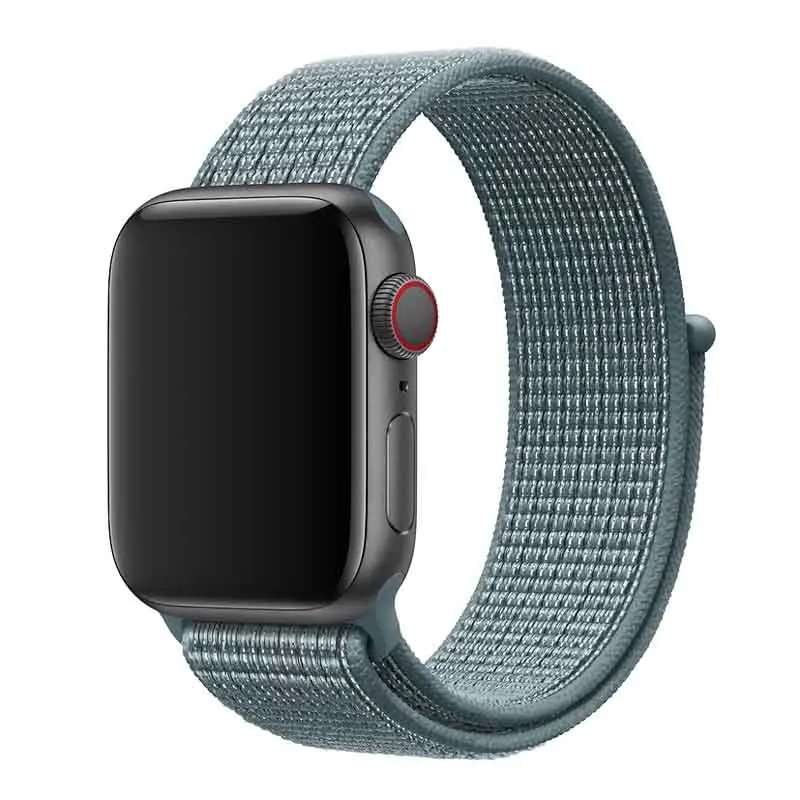 Нейлоновый браслет Correa, ремешок на запястье для Apple смарт-часов iwatch серии 4/3/2/1 спортивные часы Смарт-браслет на запястье аксессуары - Цвет: G-Celestial Teal