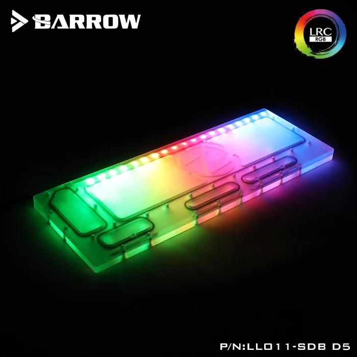 Barrow Acrylic Board as Water Channel use for LIAN LI O11 Dynamic Computer Case / Screw Fix/Instead Reservoir/5V 3PIN RGB Light