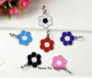 

Free Shipping Flower Shaped Dog Pendant For Dogs,Pet Id Tags For Cats,Metal Dog Tags Charm,Hot Sale Pet Id Tags