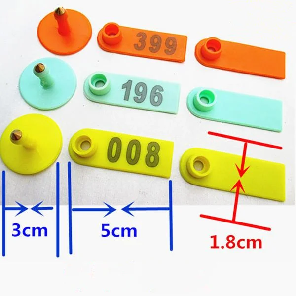 № 1-500, Ушные бирки из овечьей шерсти со словом, лазерная печать, Медная головка, серьги, идентификационная карта для сельскохозяйственных животных