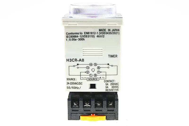 H3CR-A8 8 pin AC/DC 24-240V Реле времени 24-240VAC/24-240VDC таймер