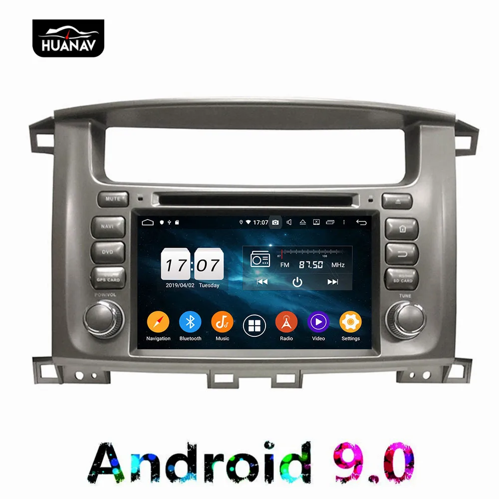 Clearance DSP Android 9 Car DVD player GPS Navigation For Toyota Lander Cruiser Lc100 1997-2007 multimedia Auto Radio player Head unit 64G 1