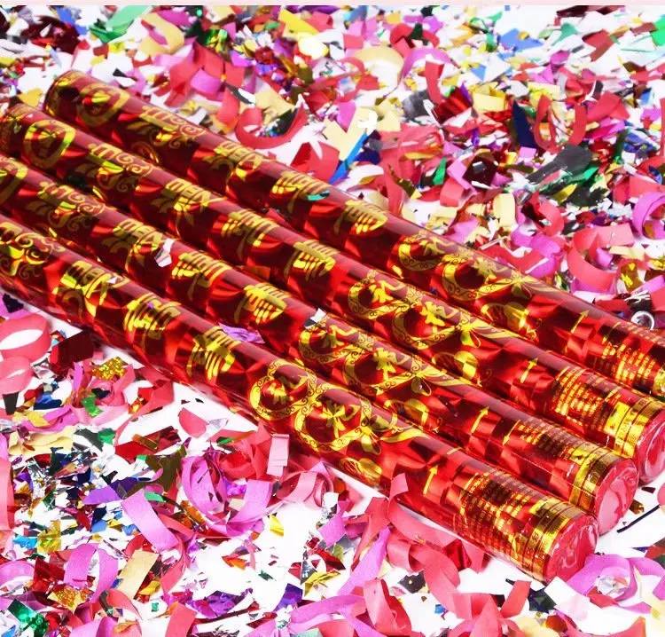 Свадебный ручной красочный конфетти попперы фейерверк Салют Свадьба трубка День рождения Рождество Хэллоуин праздничное украшение