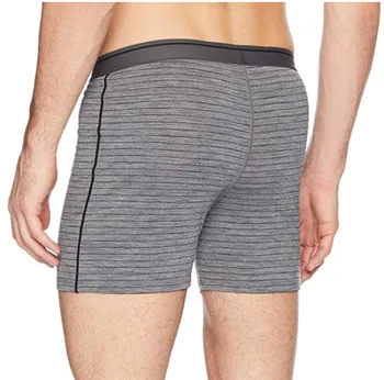 

2019 Men Merino Wool Underwear Man Boxer Underpants Merino Wol Underwear Quick drying Breathable Soft Size S-XL Black