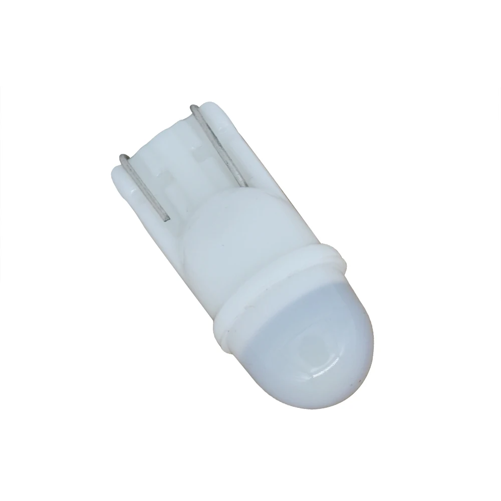 SUKIOTO 10-100PCS Ceramic T10 W5W LED Car Light White 5500K Width Marker t10 Clearance Wedge Dome Bulbs Mini Size (5)