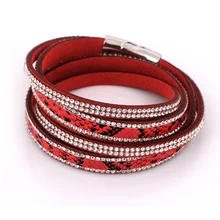 2016 new arrival leather bracelets long bracelet for women bangles jewelry font b christmas b font