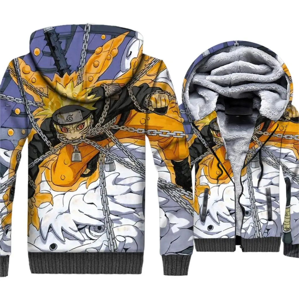 

Naruto Uzumaki Sasuke 3D Hoodies Men Anime Harajuku Sweatshirts New Winter Thick Fleece Warm Hipster Cool Jackets Brand Clothing