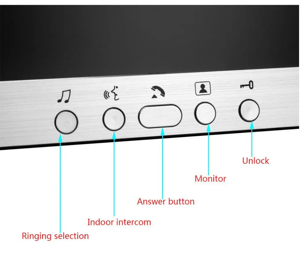 " TFT ЖК-проводной видео дверной телефон система визуальный домофон дверной звонок внутренний монитор 700TVL Водонепроницаемая уличная камера с ИК подсветкой