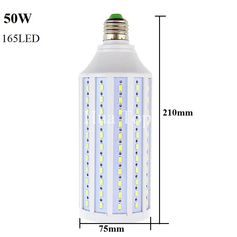 Лампада 40 Вт 50 60 80 100 Светодиодная лампа 5730 5630SMD E27 E40 E26 B22 110 В 220 кукурузная