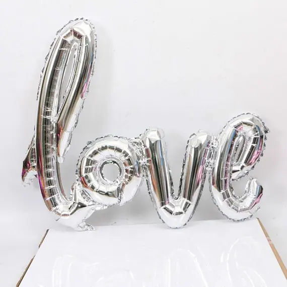 8-Season 108*64cm Gradually discolored Love Foil Balloons Wedding Birthday Anniversary Valentines Party Decorations Balloons
