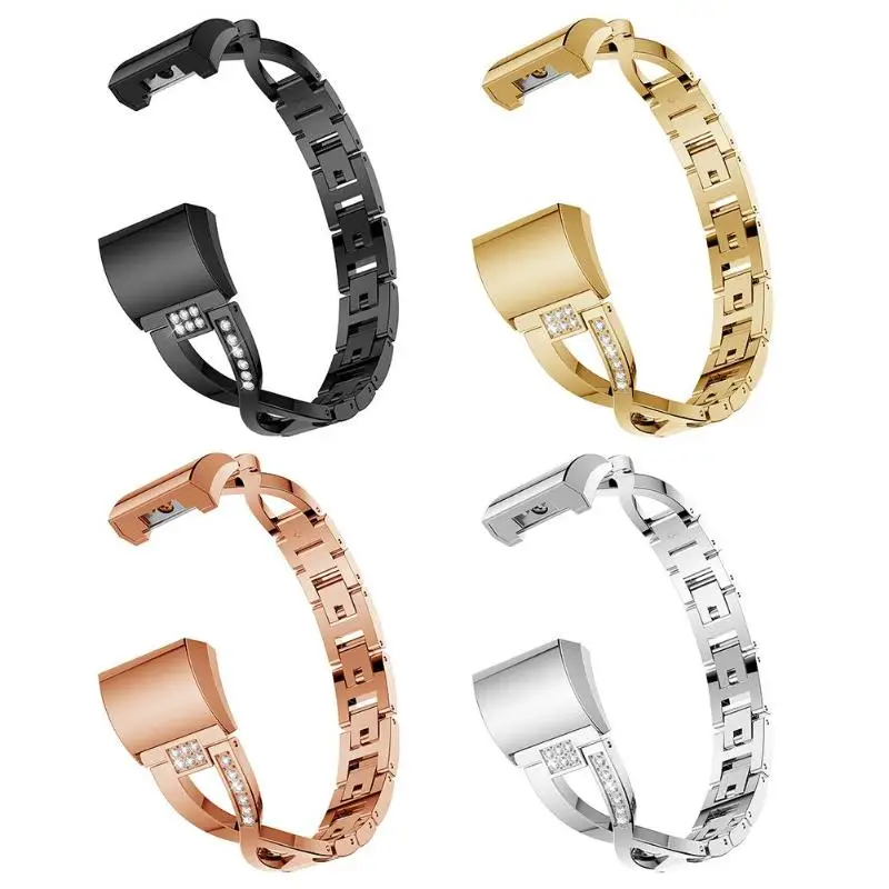 

ALLOYSEED 1Pc Metal Alloy Bracelet Watch Band Link Loop Replacement Wrist Strap Bangle for Fitbit Charge 2 Bracelet Wrist Band